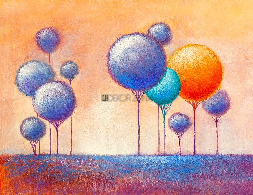 Apstraktno drveće – Pastelni baloni