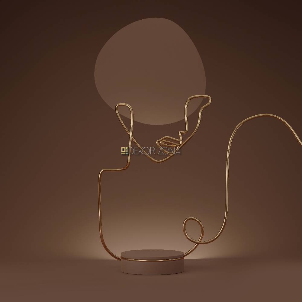 Apstraktni portret — Zlato linija