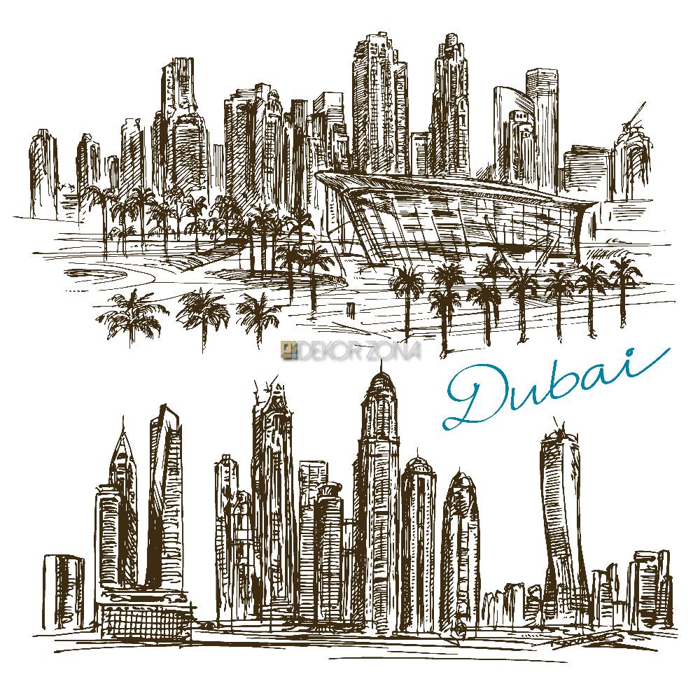 Dubai Skyline – Vektorski grad