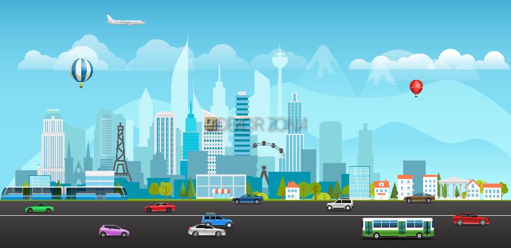 City Skyline – Vektorski pejzaž grada