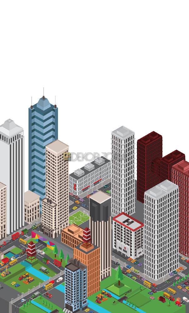 Isometric City – Urban vektor